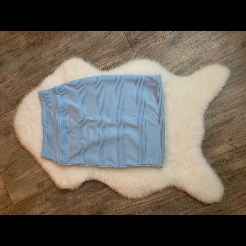 Light blue skirt